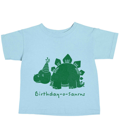 Birthday-o-saurus light blue baby toddler Tshirt 2 Years
