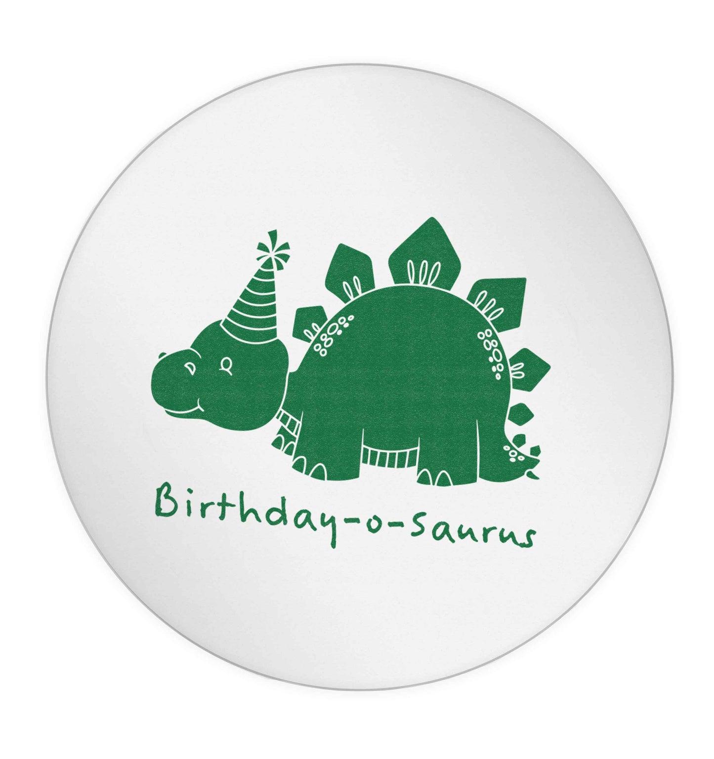 Birthday-o-saurus 24 @ 45mm matt circle stickers