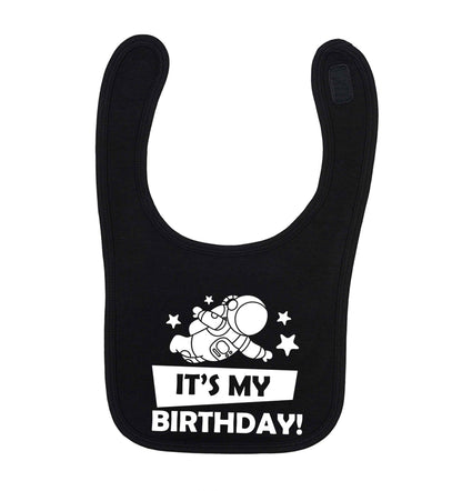 It's my birthday black baby bib