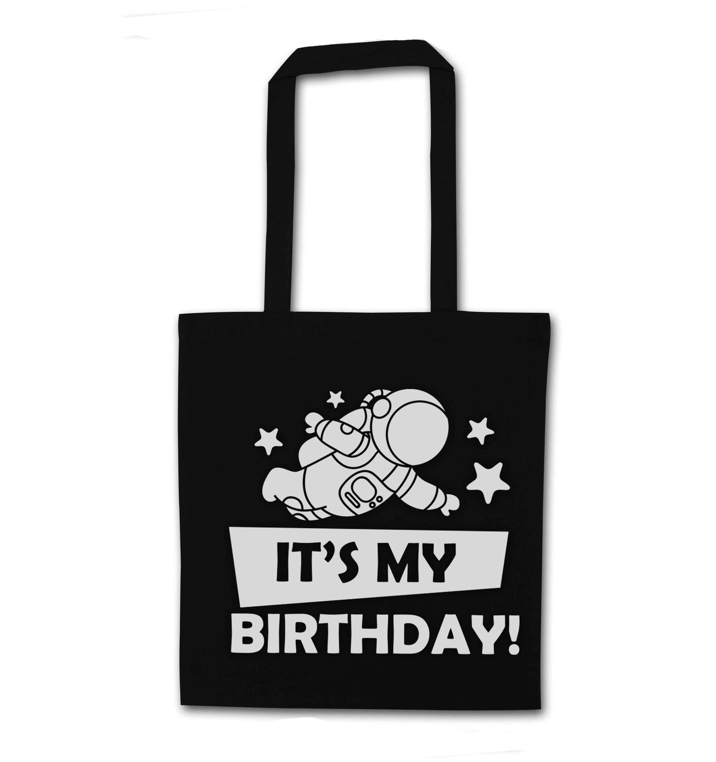 It's my birthday black tote bag