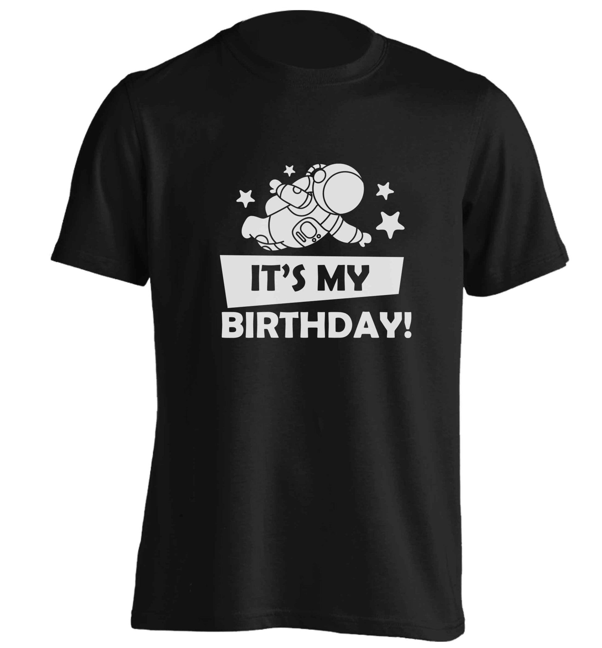 It's my birthday adults unisex black Tshirt 2XL