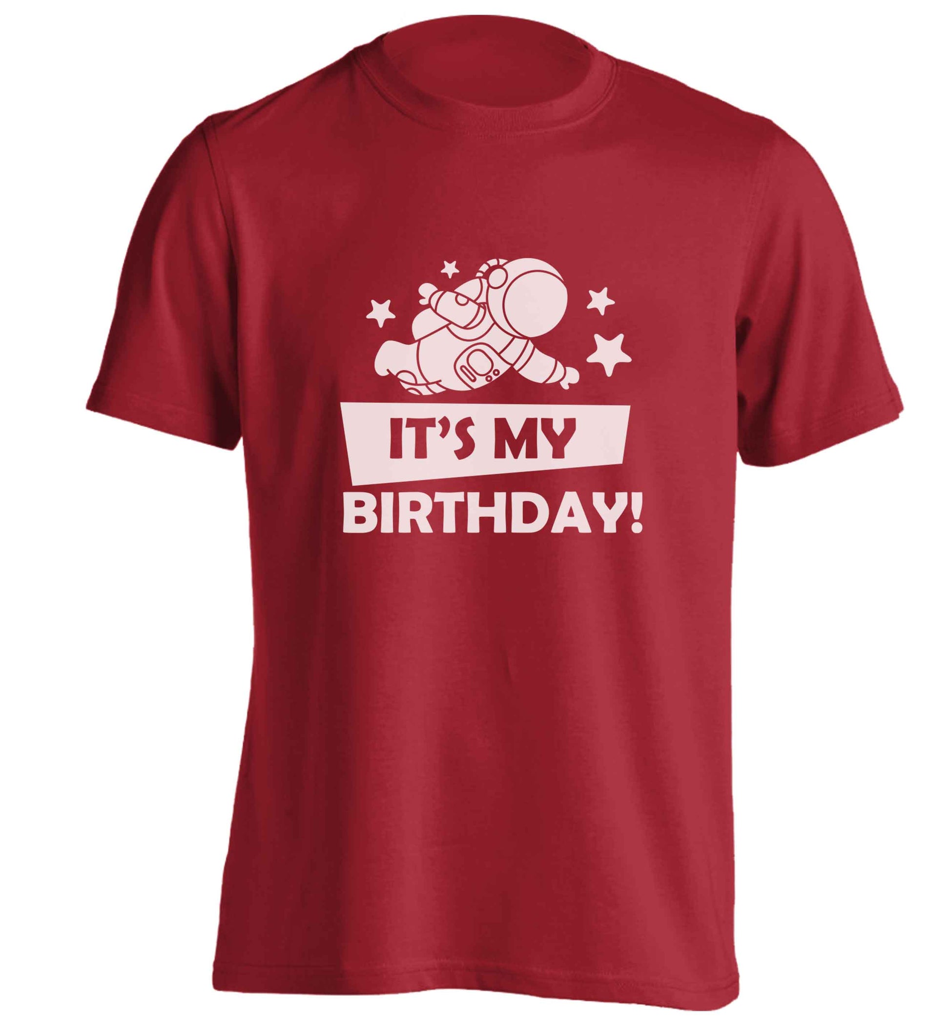 It's my birthday adults unisex red Tshirt 2XL