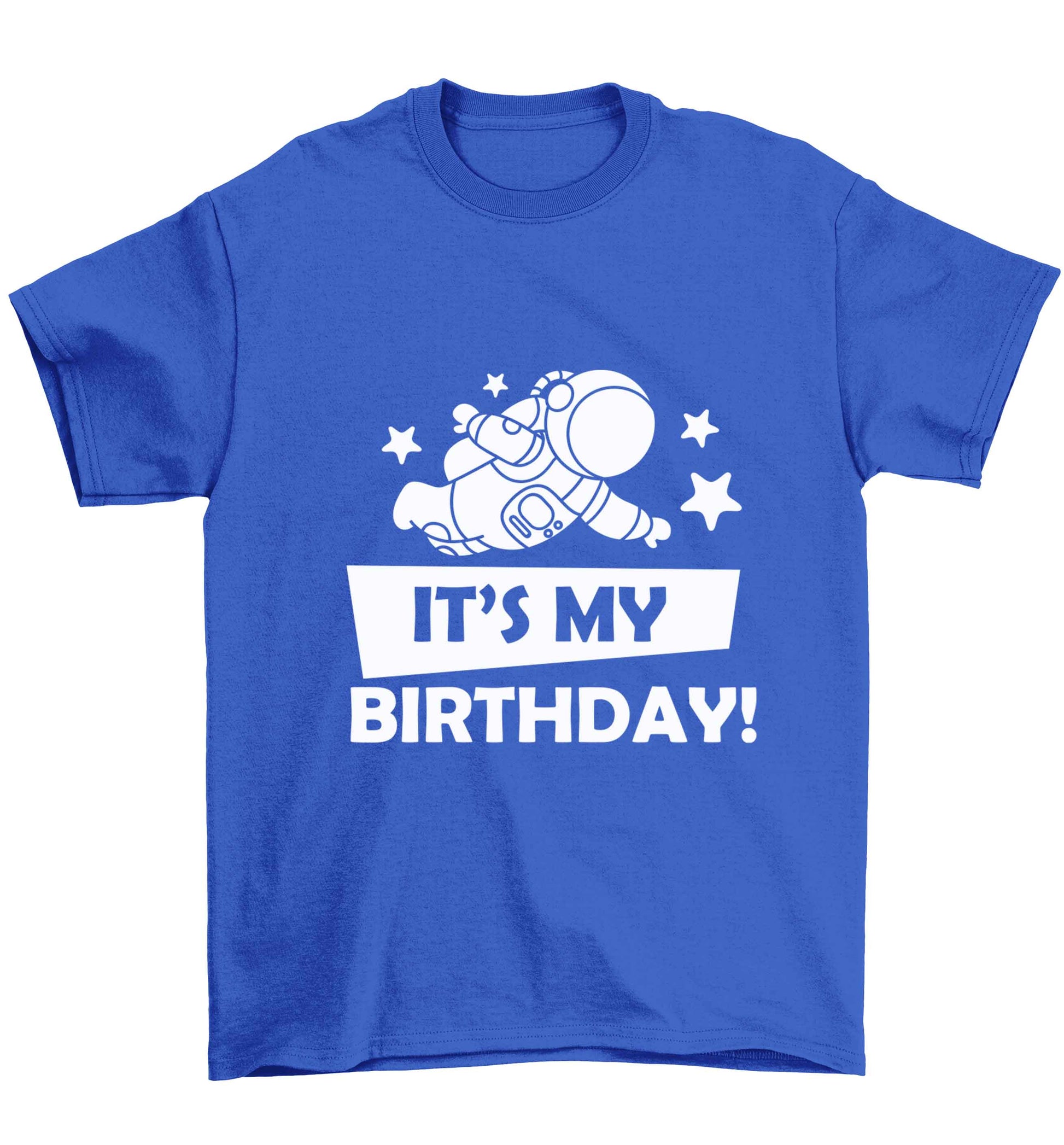 It's my birthday Children's blue Tshirt 12-13 Years