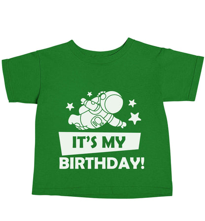 It's my birthday green baby toddler Tshirt 2 Years