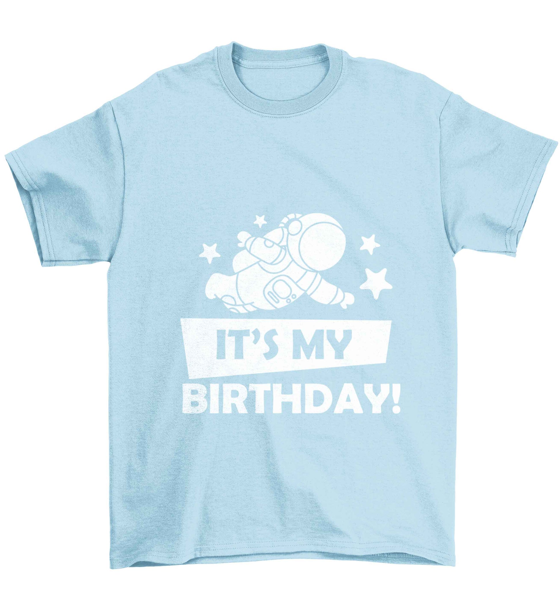 It's my birthday Children's light blue Tshirt 12-13 Years