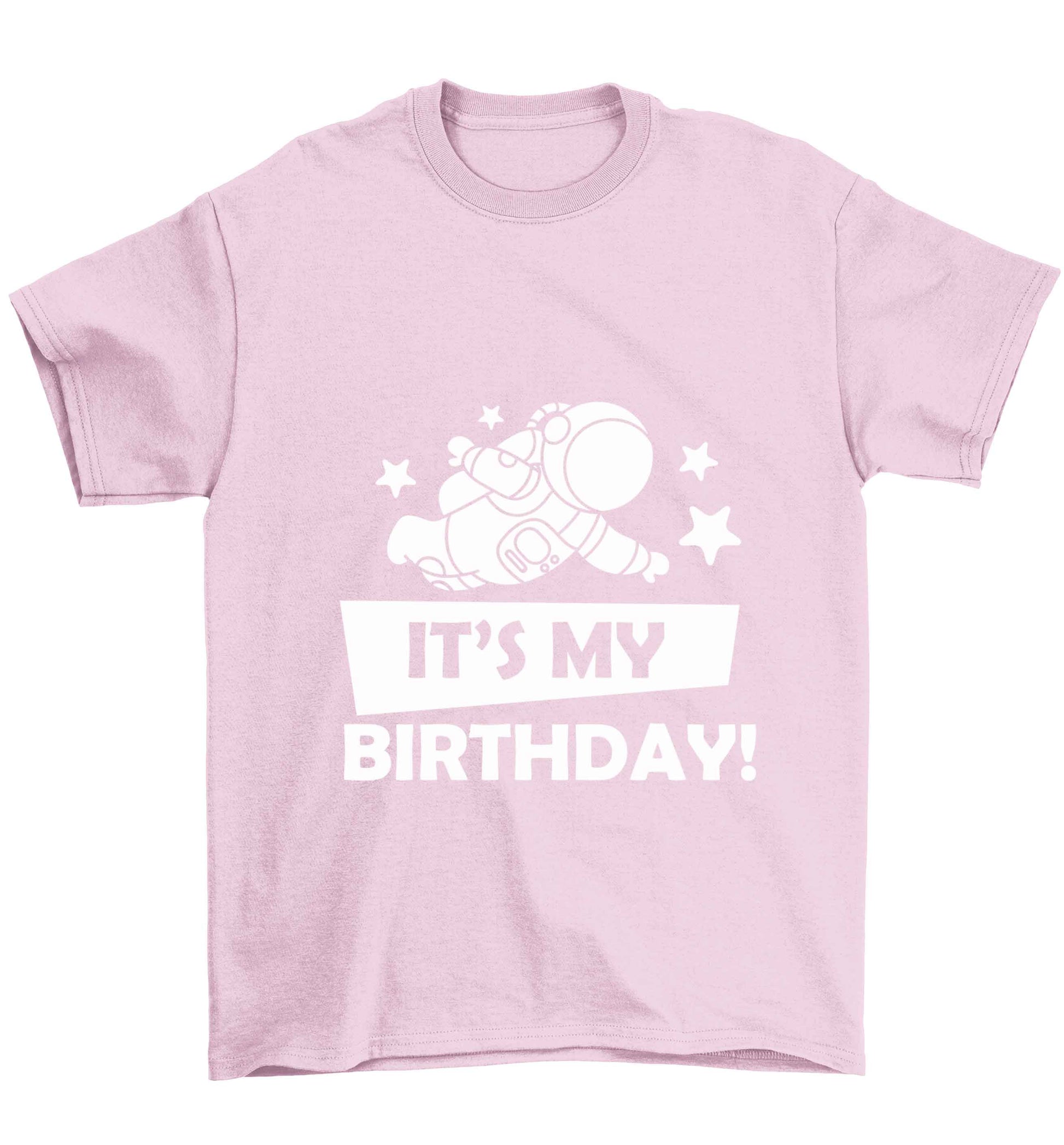 It's my birthday Children's light pink Tshirt 12-13 Years