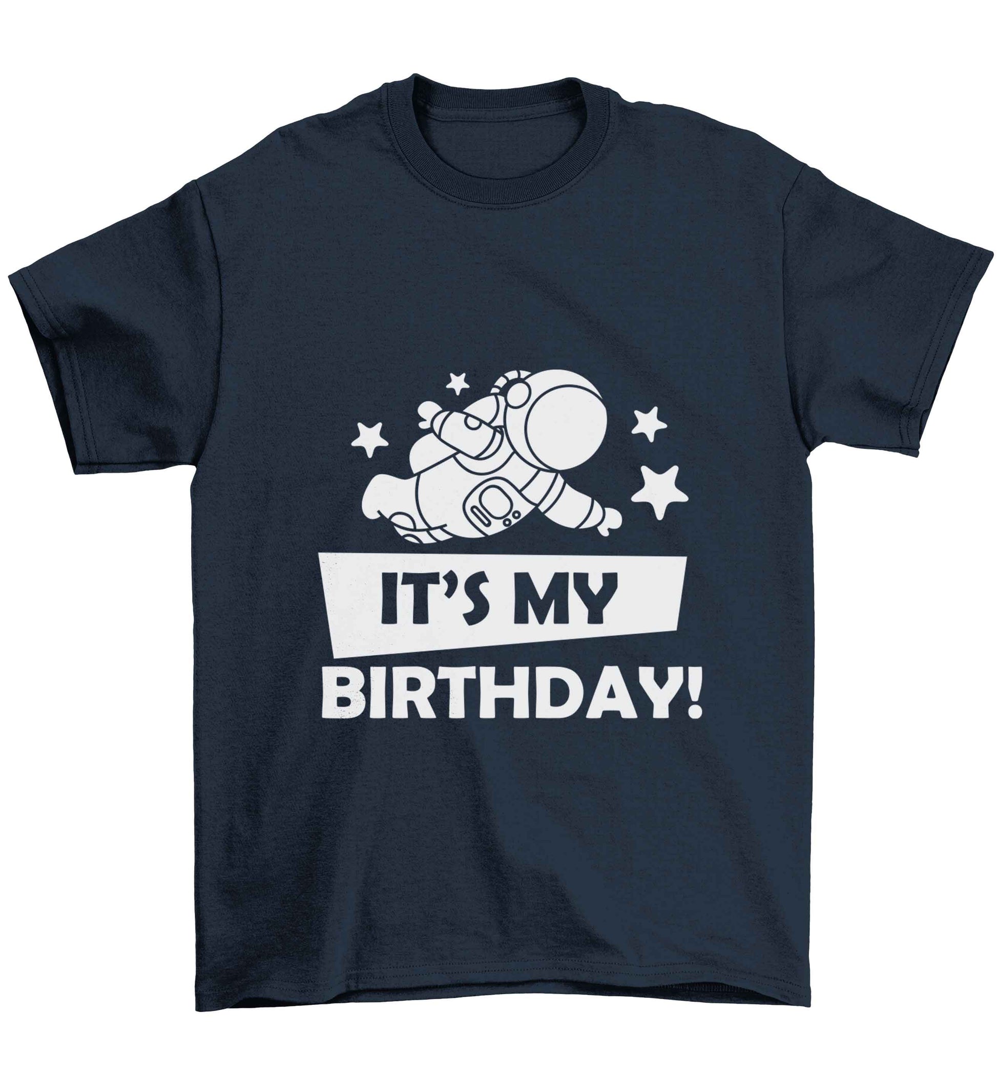 It's my birthday Children's navy Tshirt 12-13 Years