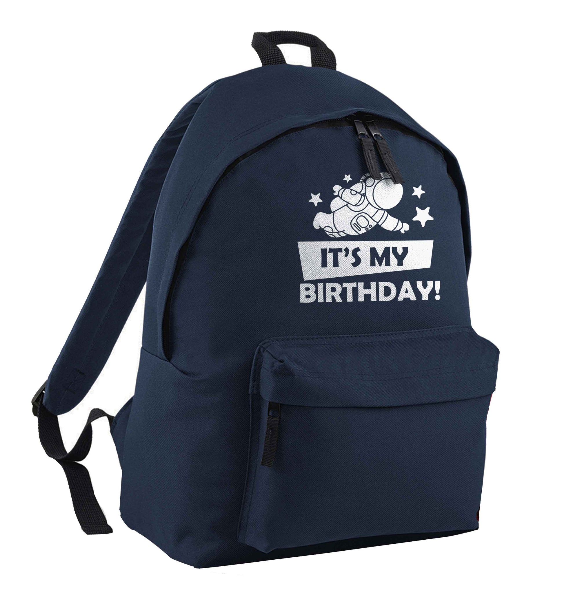 It's my birthday navy children's backpack