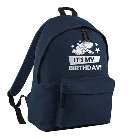 It's my birthday navy children's backpack