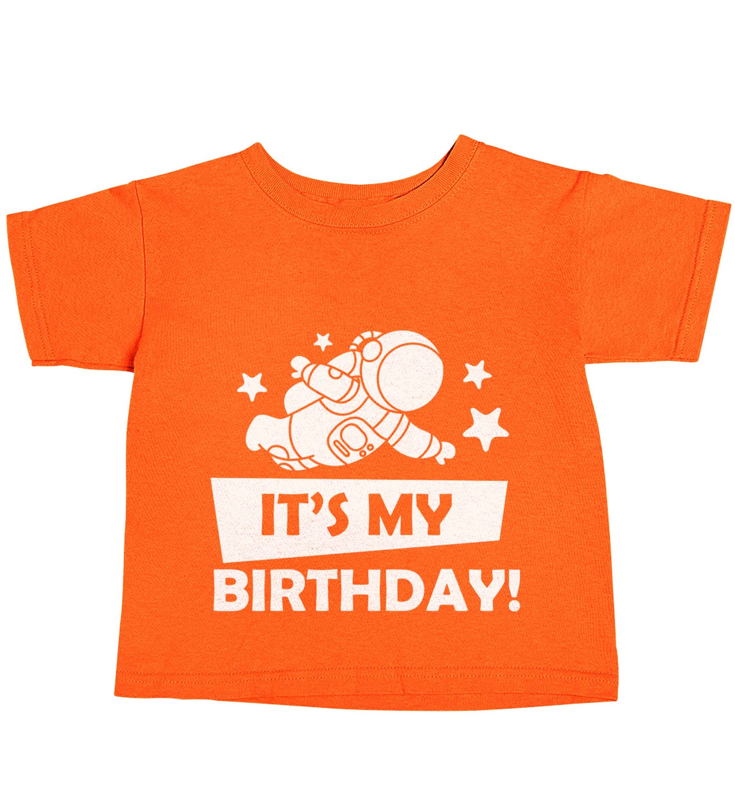 It's my birthday orange baby toddler Tshirt 2 Years