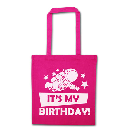 It's my birthday pink tote bag