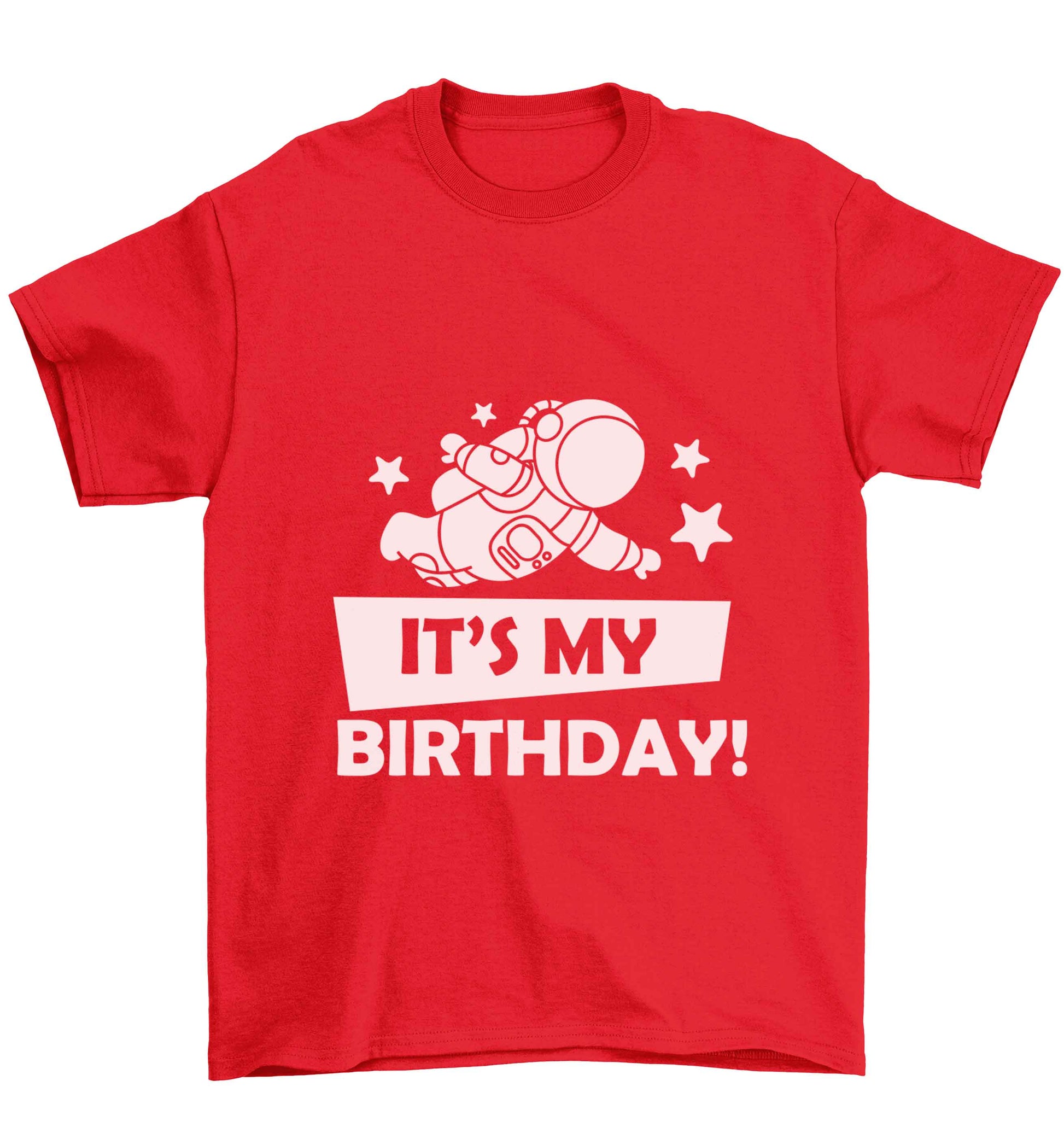 It's my birthday Children's red Tshirt 12-13 Years