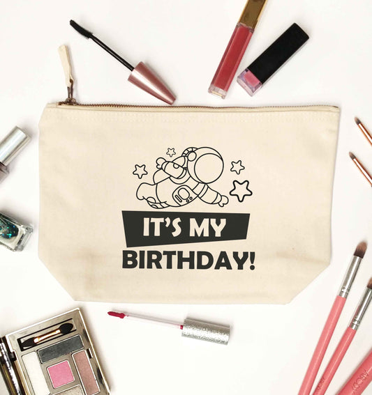 It's my birthday natural makeup bag