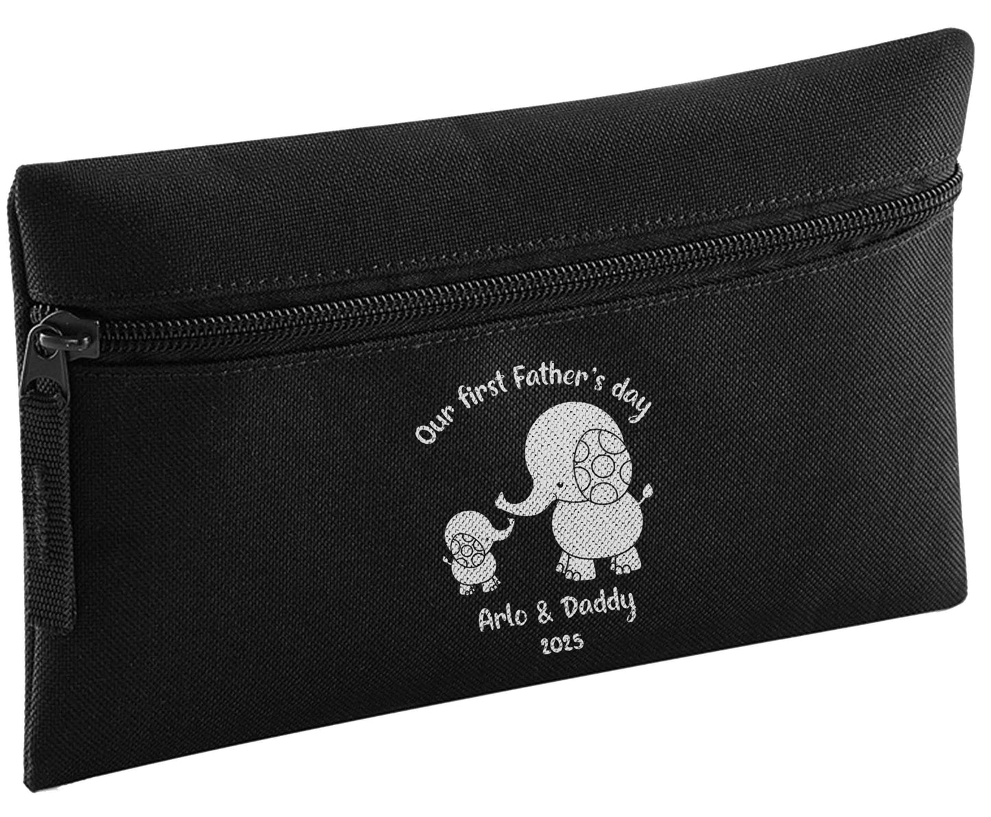 Our first Father's day personalised date and names pencil case