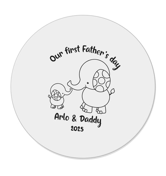 Our first Father's day personalised date and names |  Magnet