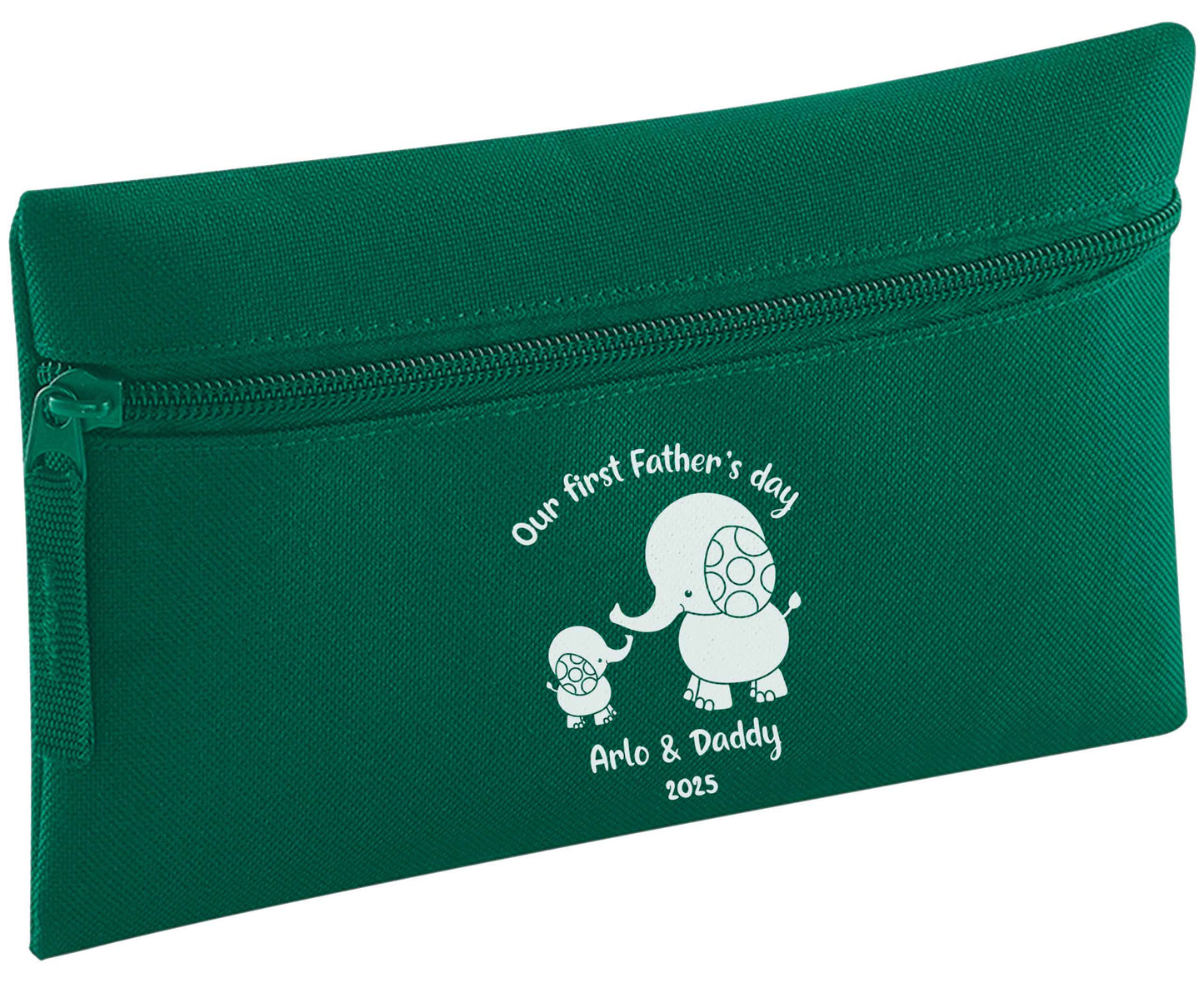 Our first Father's day personalised date and names pencil case