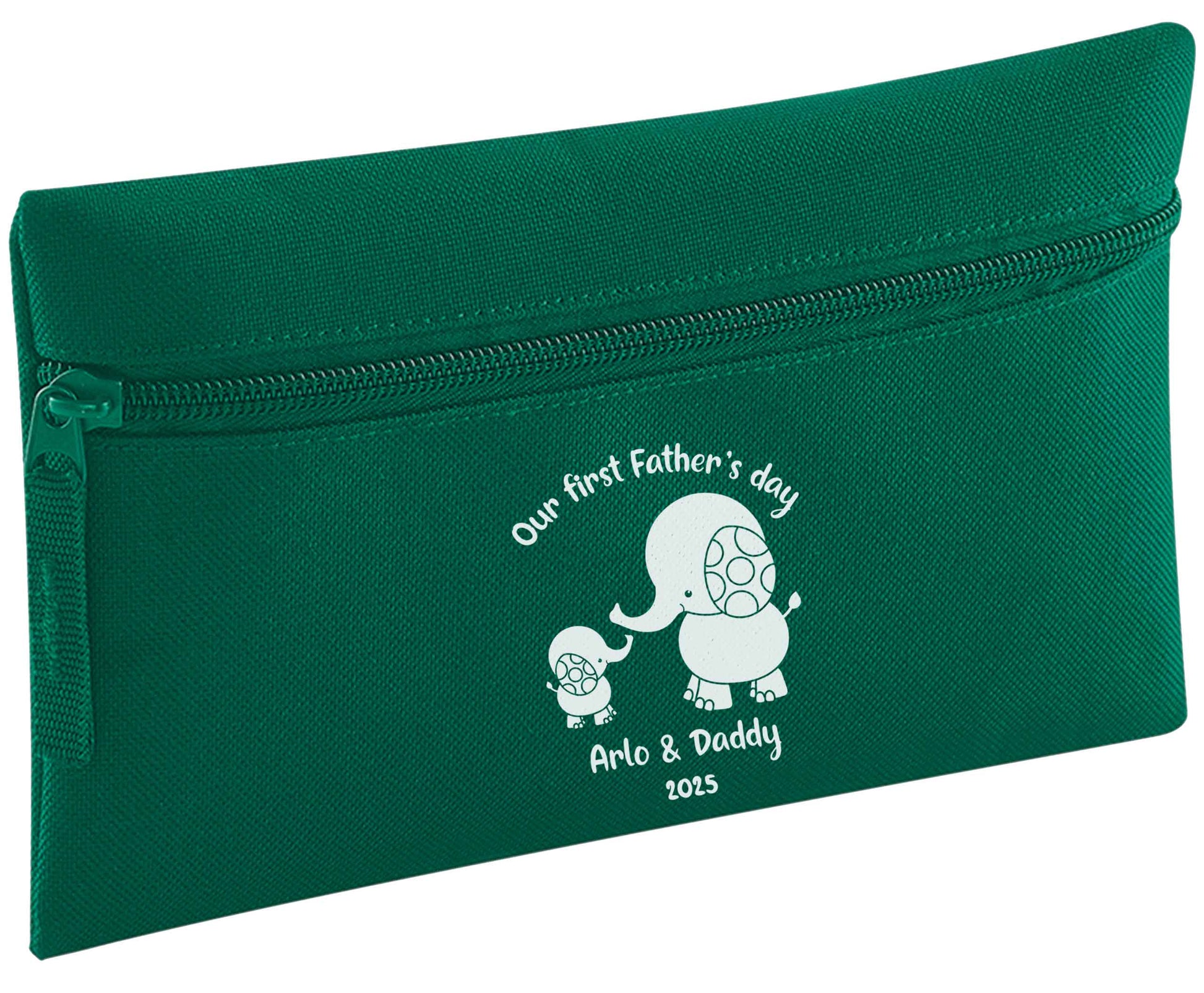 Our first Father's day personalised date and names pencil case