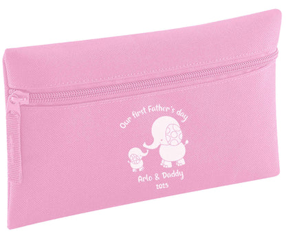 Our first Father's day personalised date and names pencil case