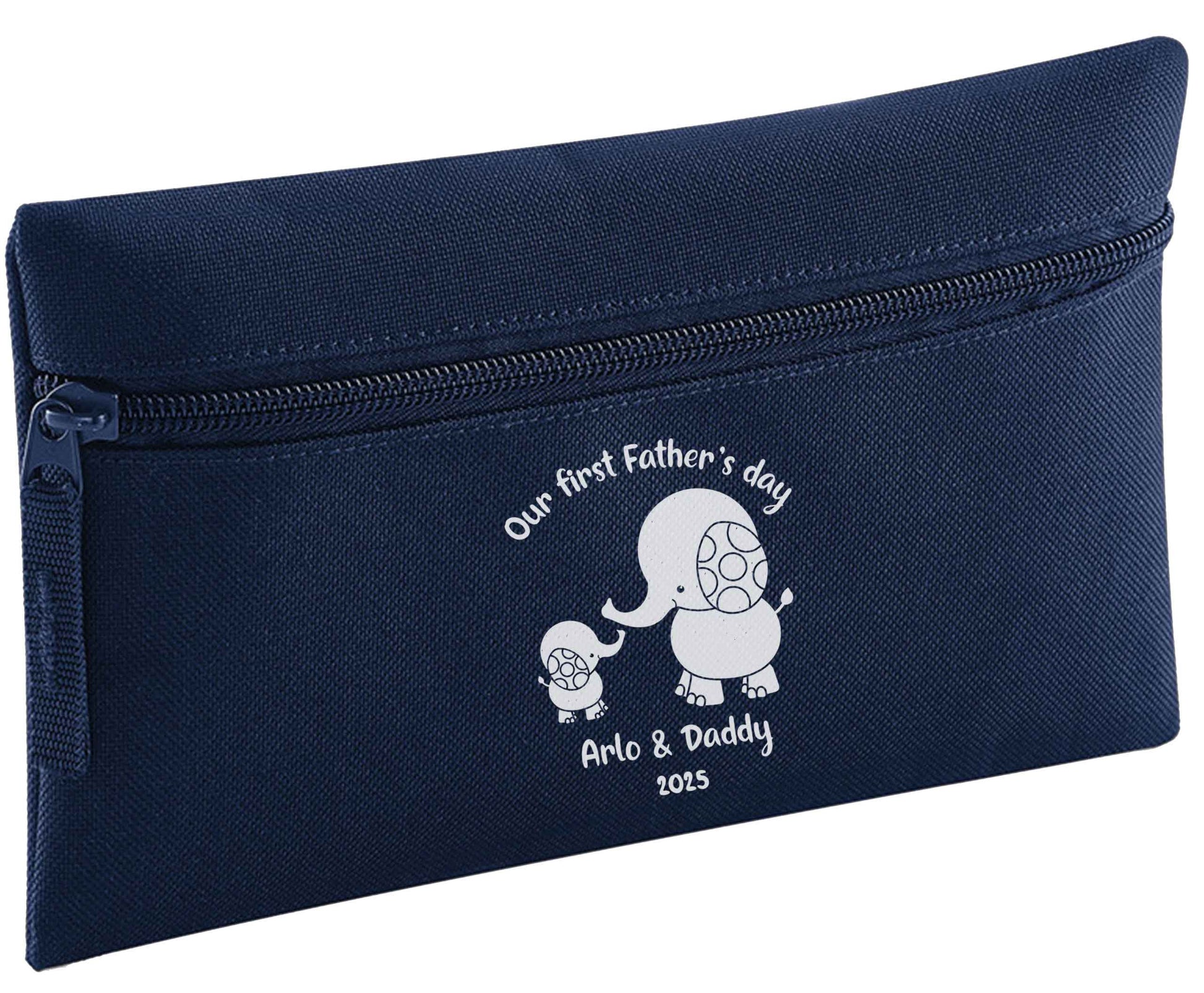 Our first Father's day personalised date and names pencil case