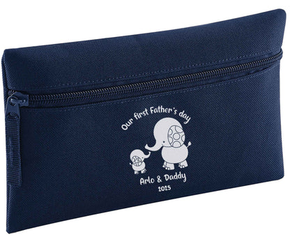 Our first Father's day personalised date and names pencil case