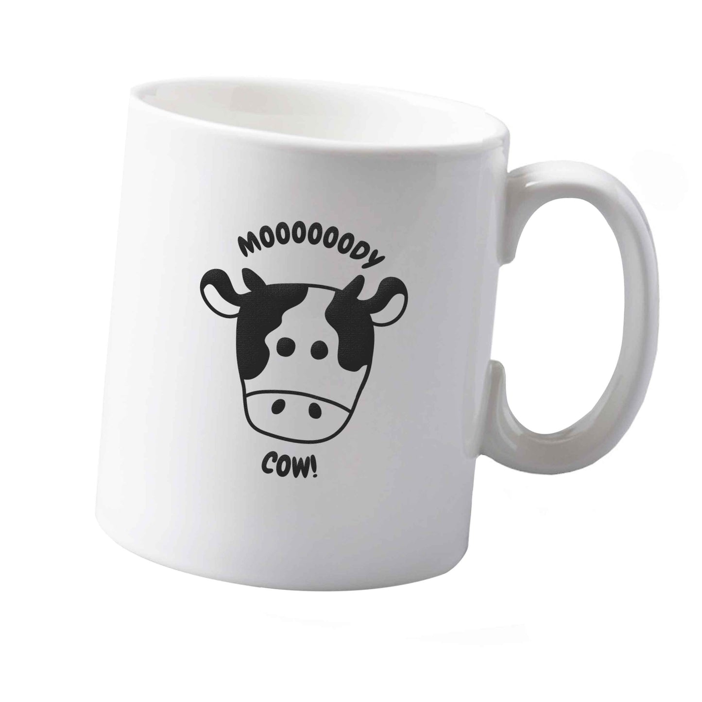 10 oz Moody cow ceramic mug  both sides