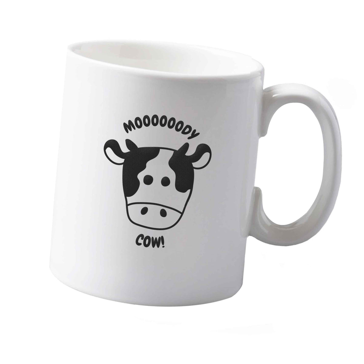 10 oz Moody cow ceramic mug  both sides