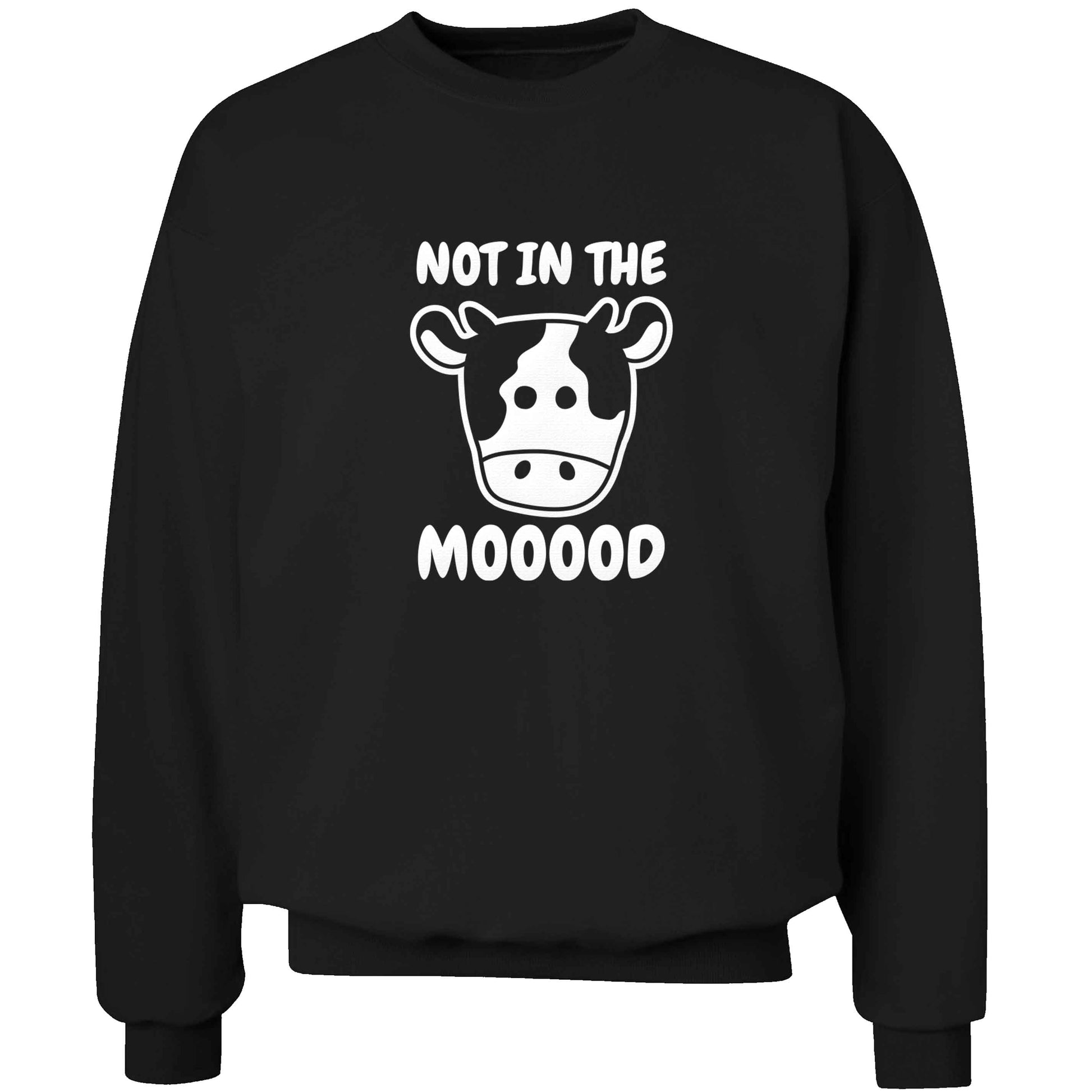 Not in the mood adult's unisex black sweater 2XL