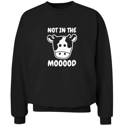 Not in the mood adult's unisex black sweater 2XL