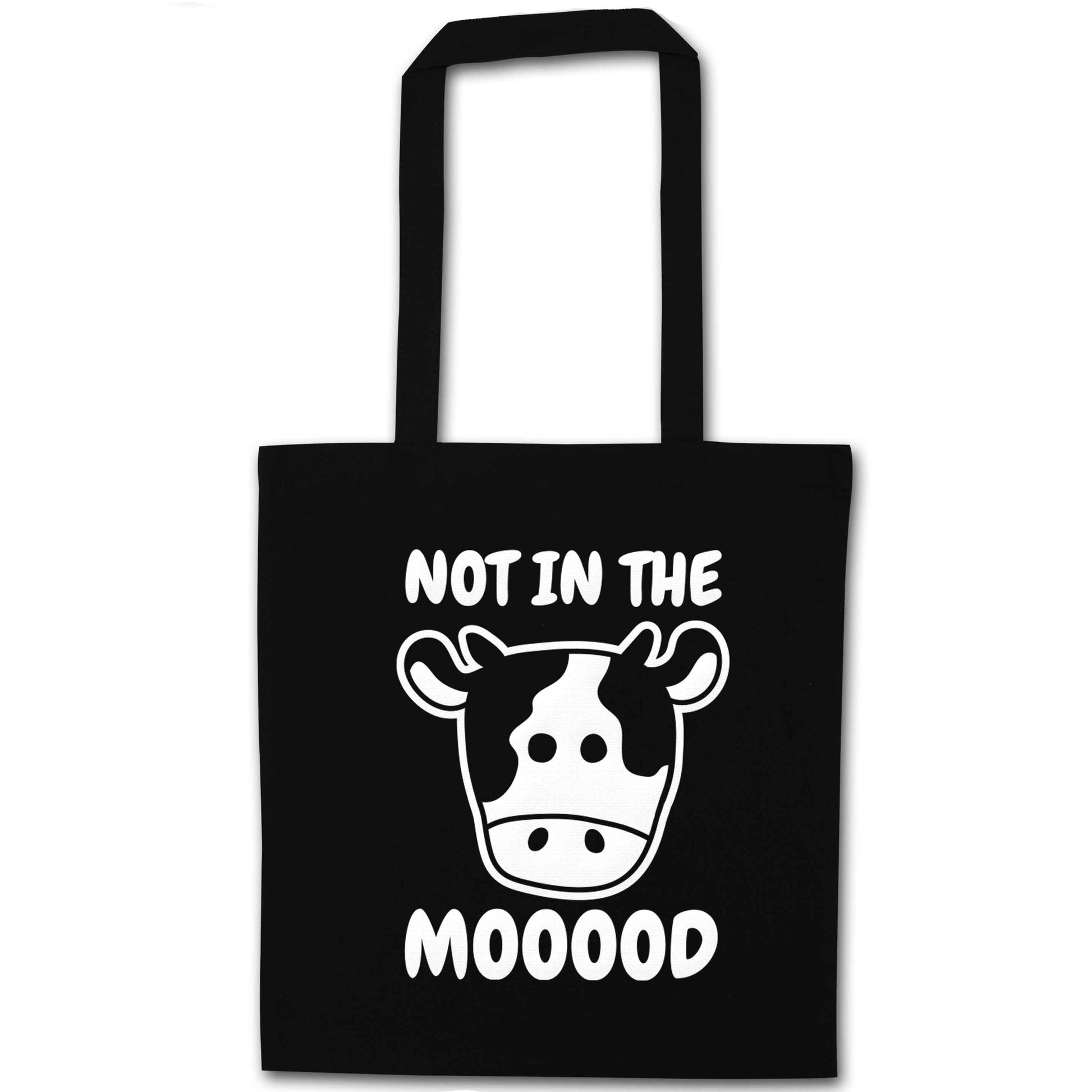 Not in the mood black tote bag