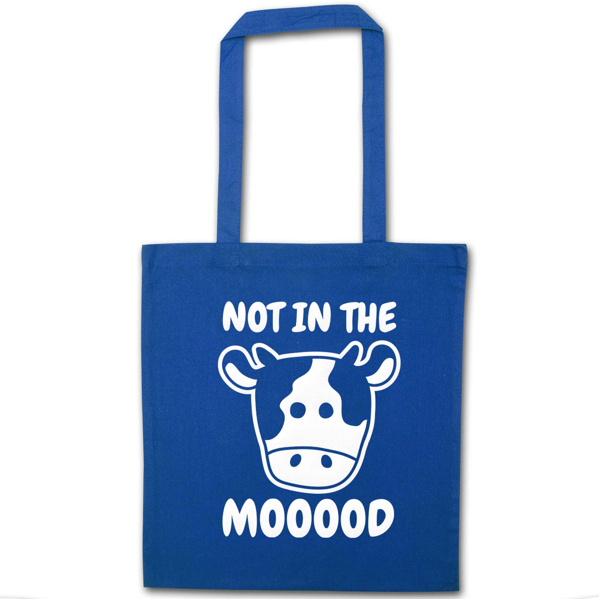 Not in the mood blue tote bag