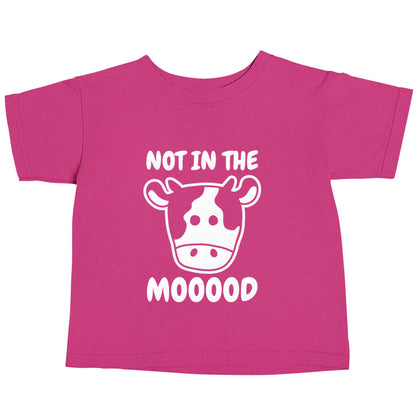 Not in the mood pink baby toddler Tshirt 2 Years