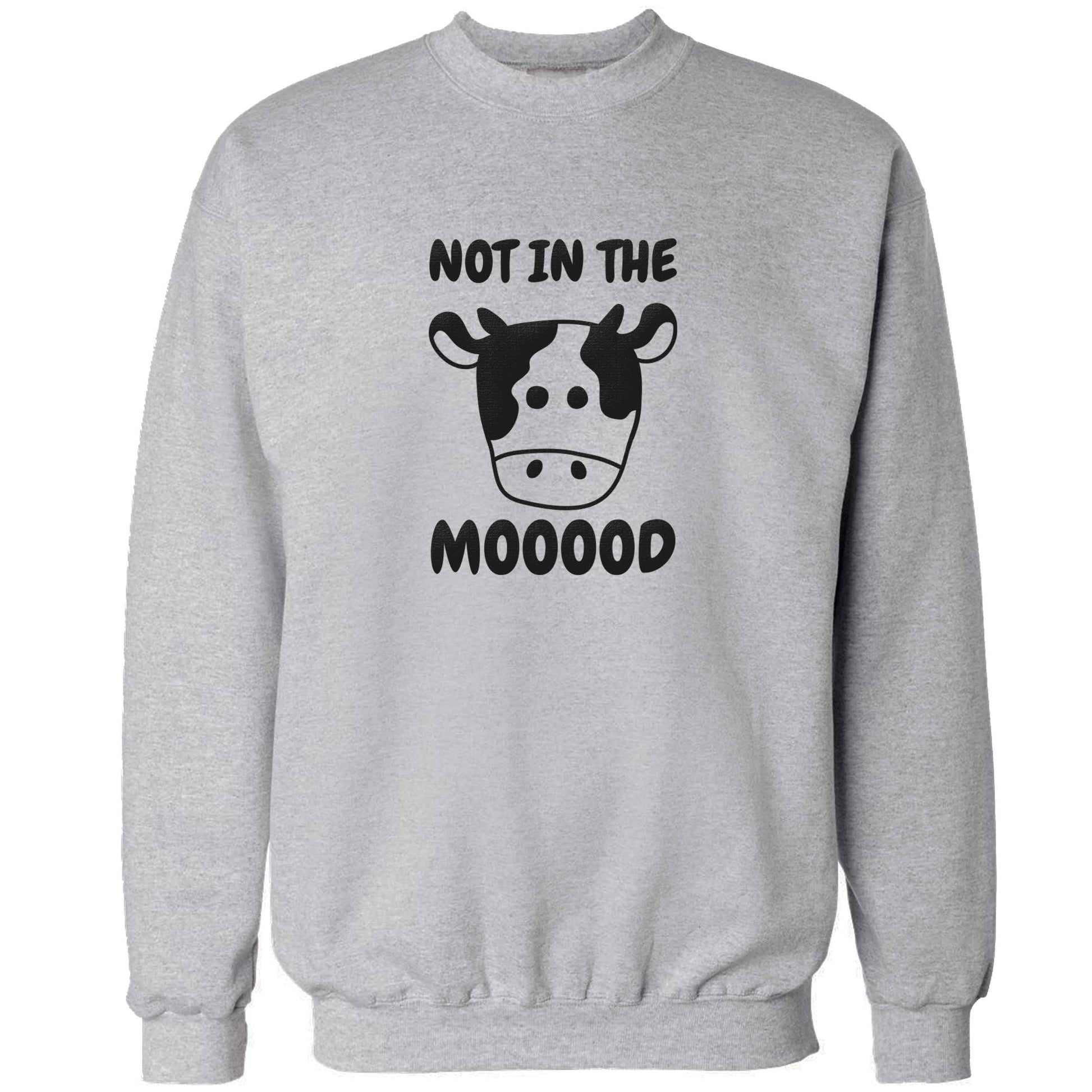 Not in the mood adult's unisex grey sweater 2XL