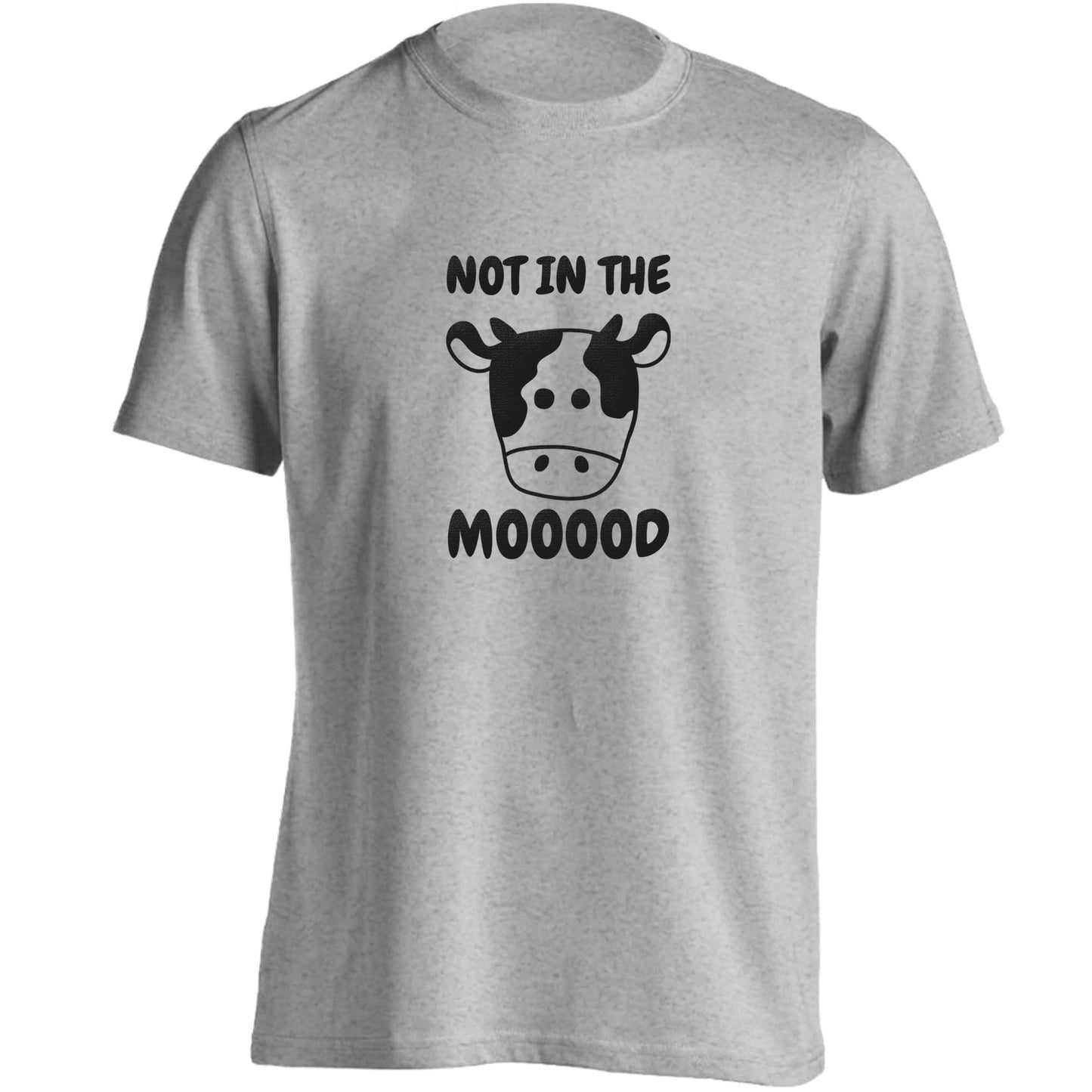 Not in the mood adults unisex grey Tshirt 2XL