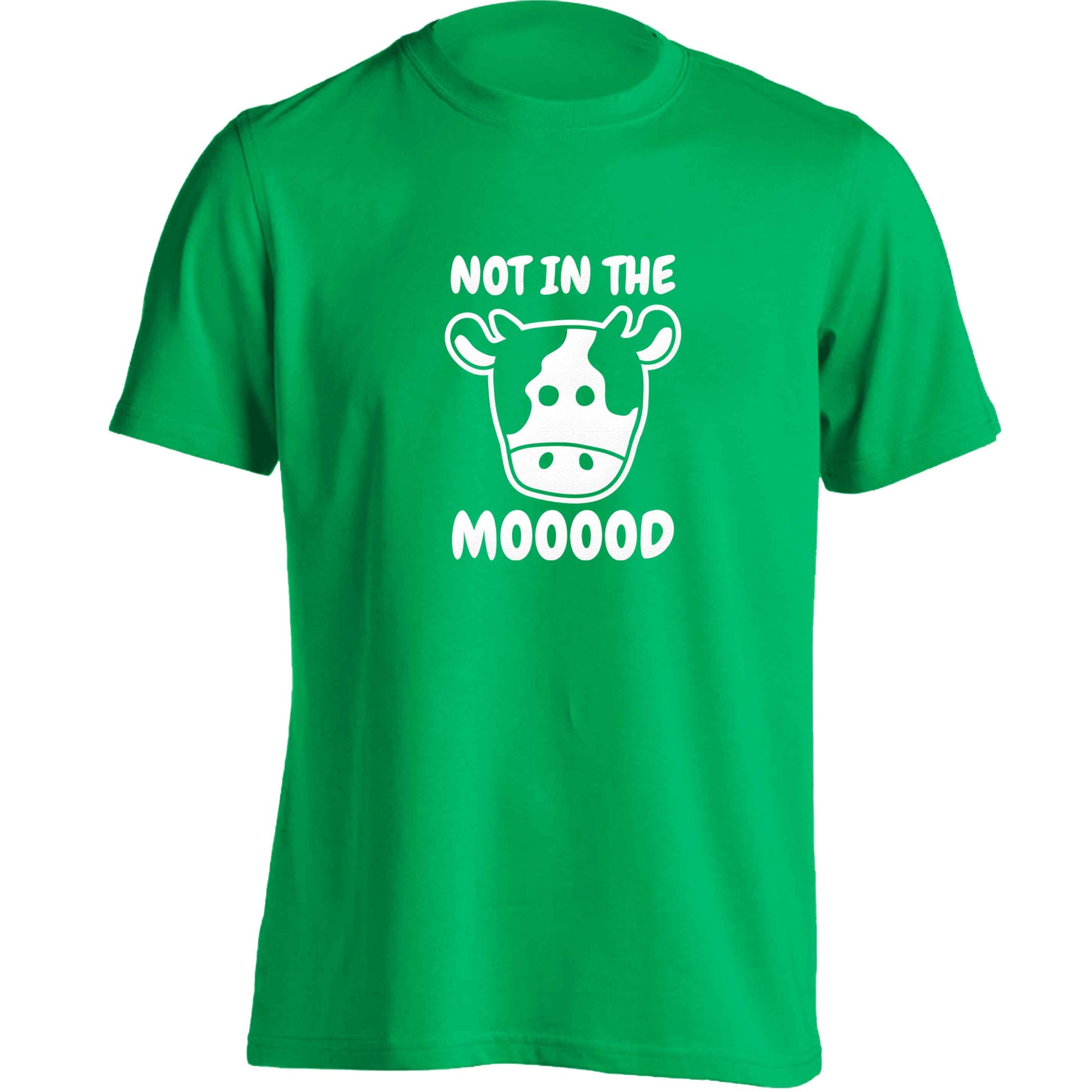 Not in the mood adults unisex green Tshirt 2XL