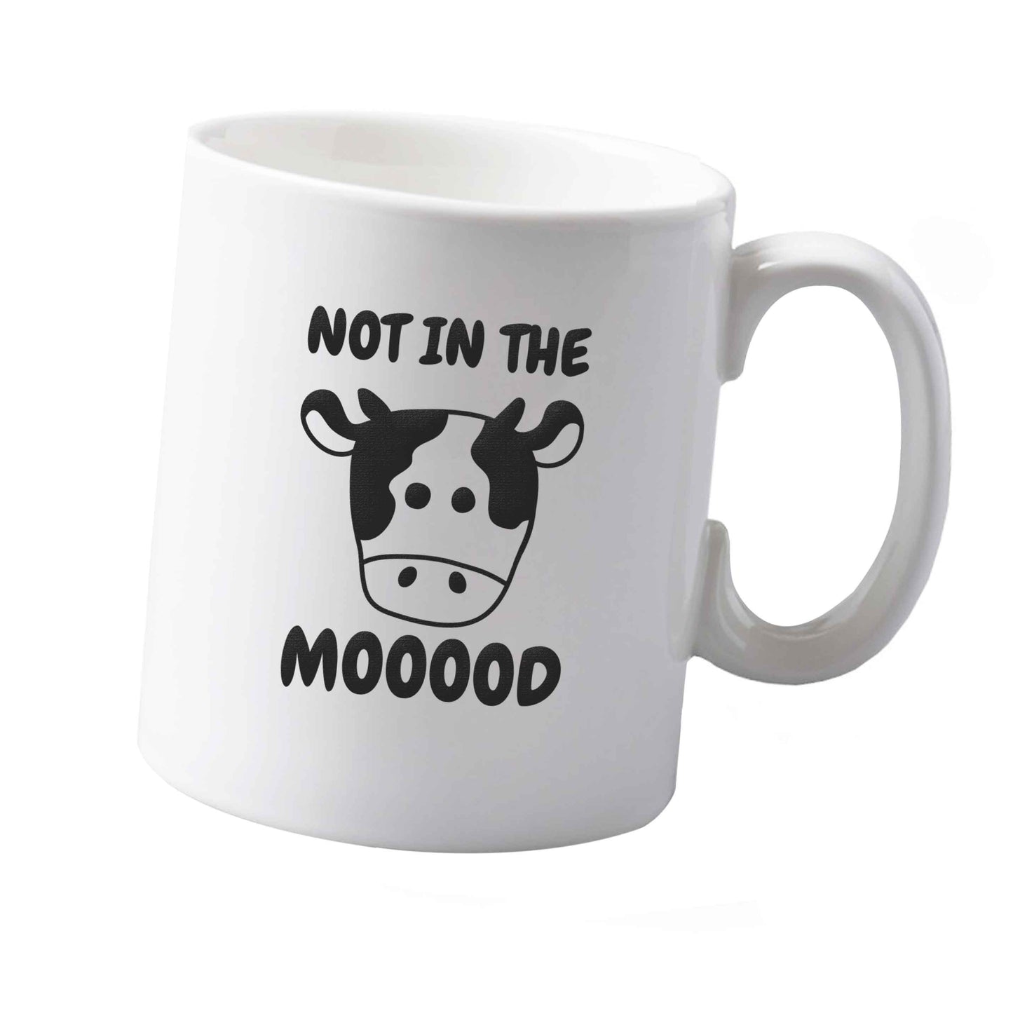 10 oz Not in the mood ceramic mug  both sides
