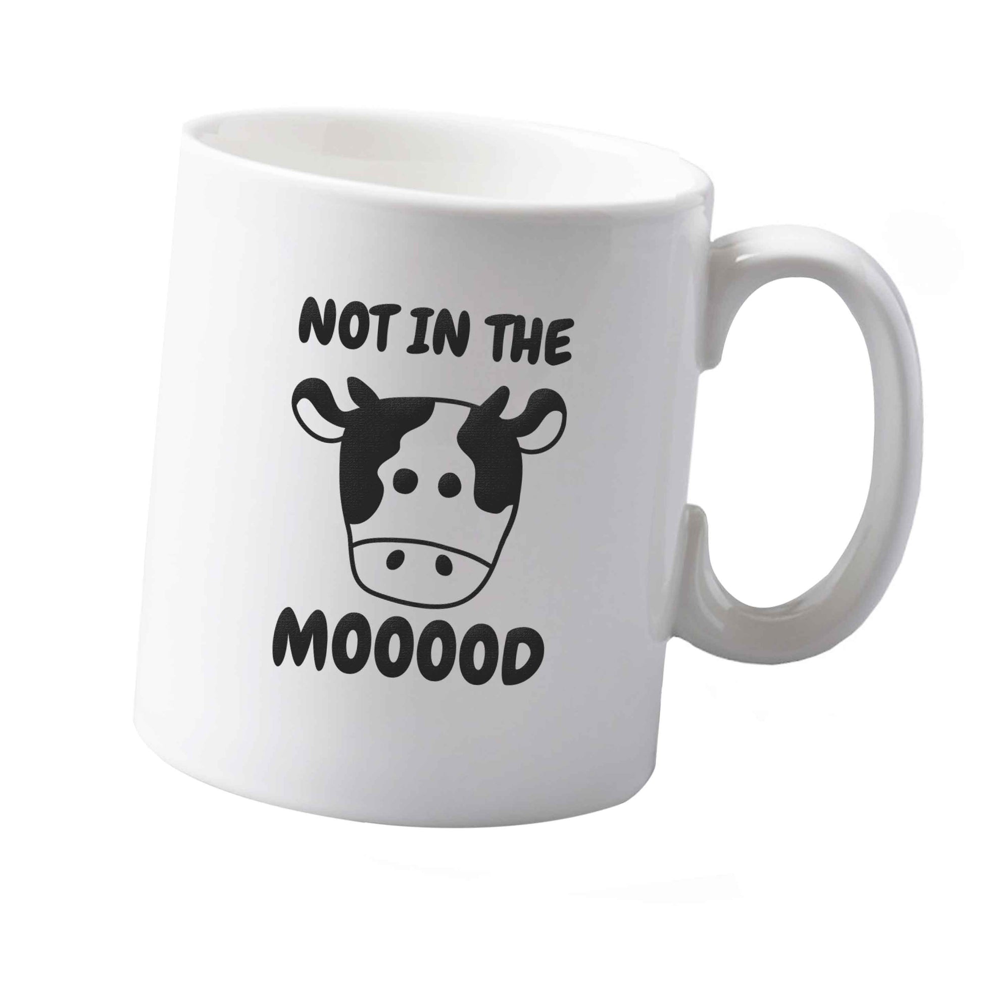 10 oz Not in the mood ceramic mug  both sides