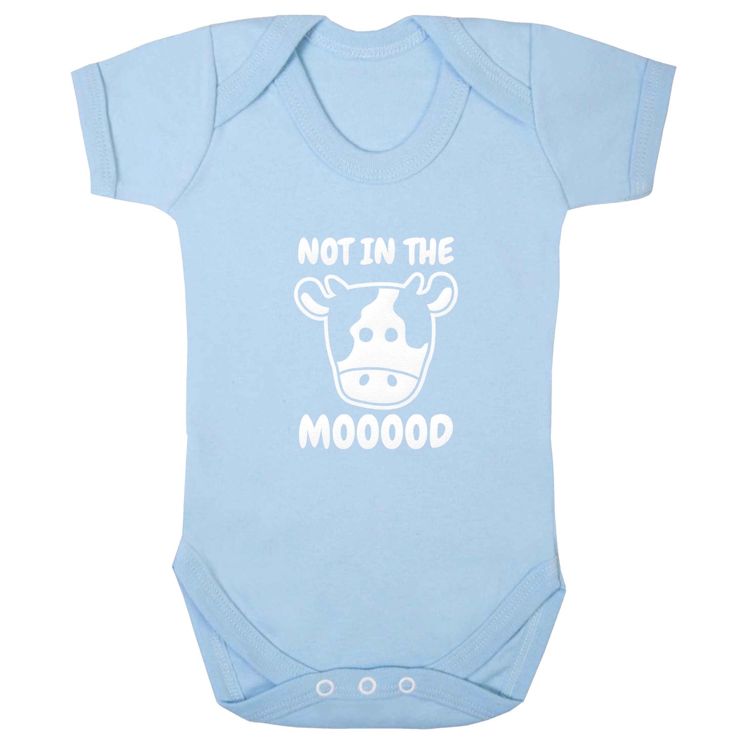 Not in the mood baby bodysuit pale blue 18-24 months