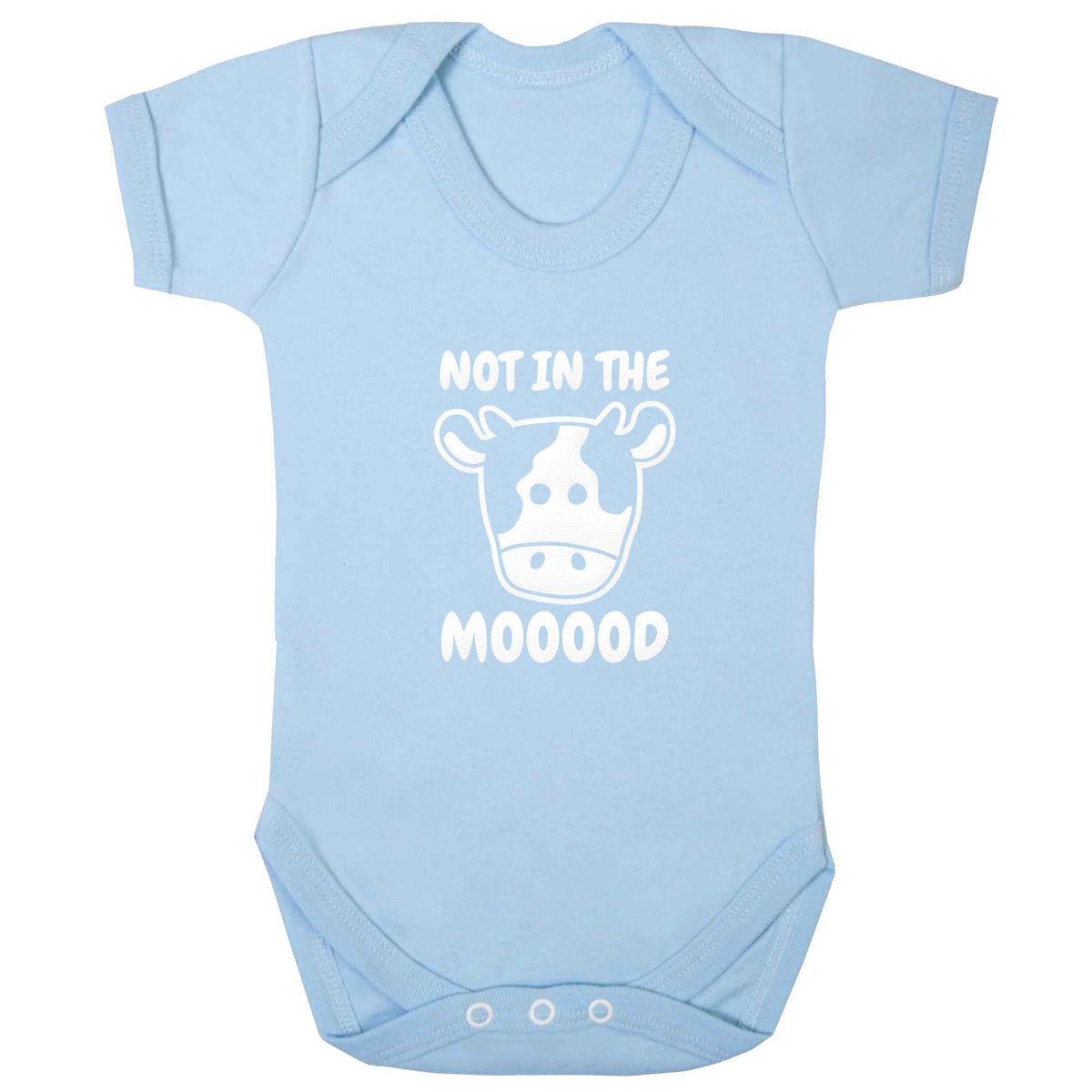 Not in the mood baby bodysuit pale blue 18-24 months