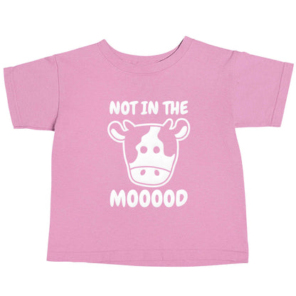 Not in the mood light pink baby toddler Tshirt 2 Years