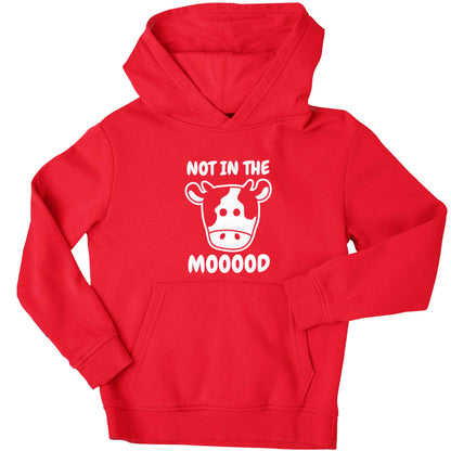 Not in the mood children's red hoodie 12-13 Years