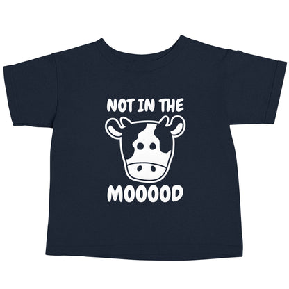 Not in the mood navy baby toddler Tshirt 2 Years
