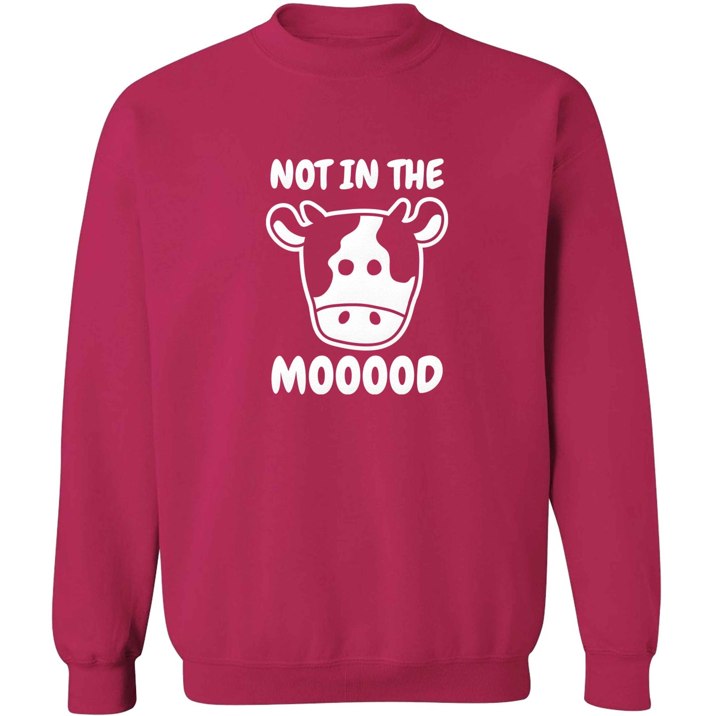 Not in the mood adult's unisex pink sweater 2XL
