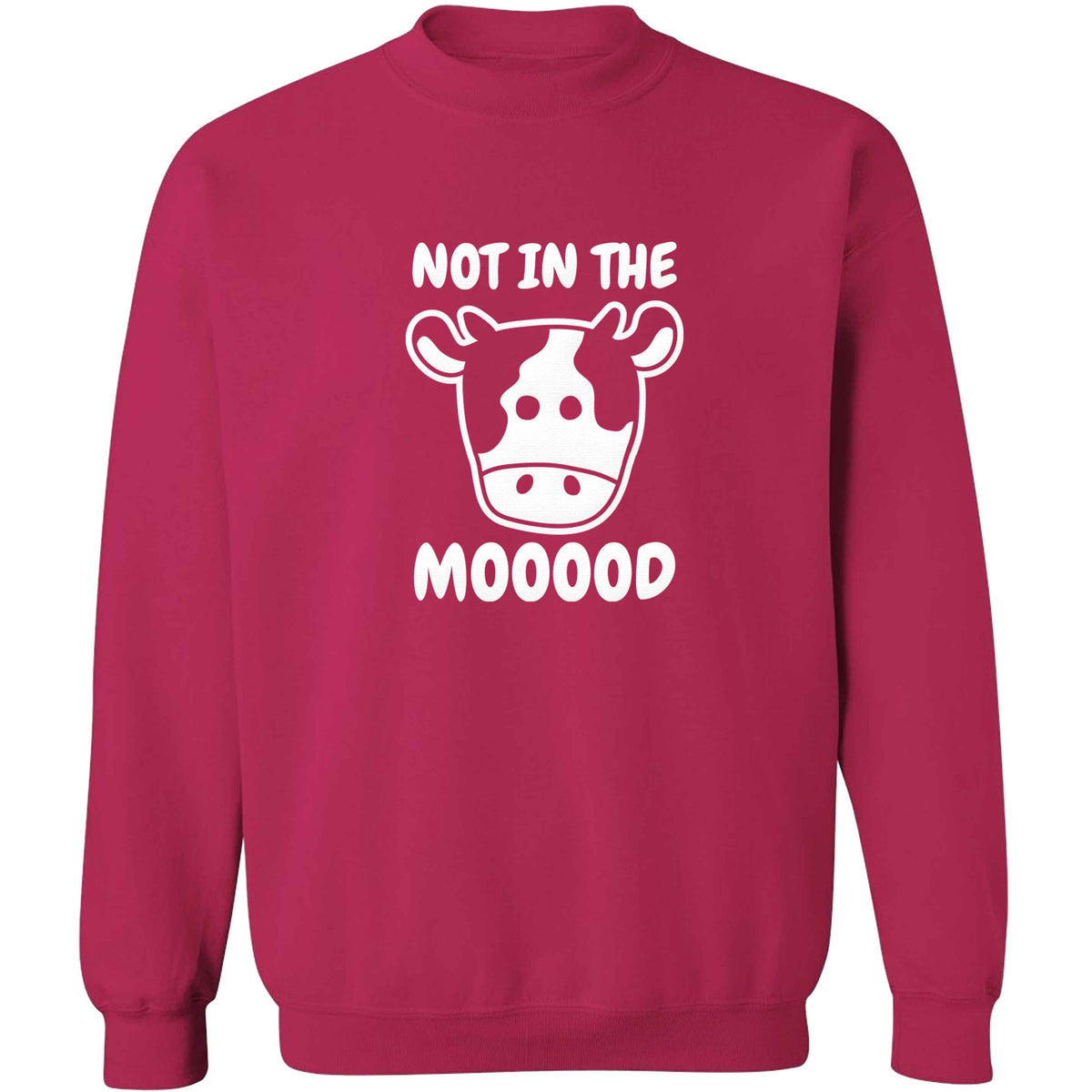 Not in the mood adult's unisex pink sweater 2XL