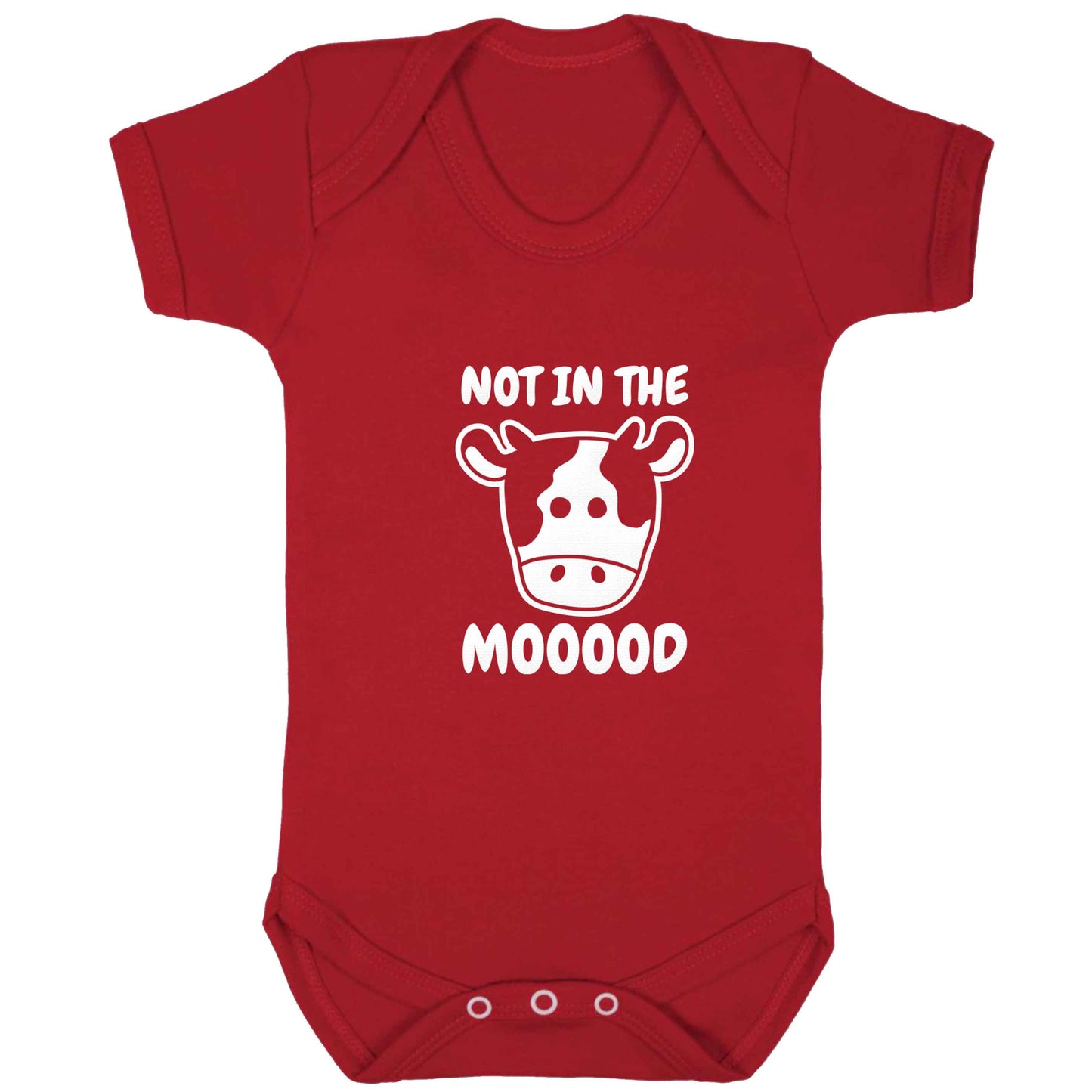 Not in the mood baby bodysuit red 18-24 months