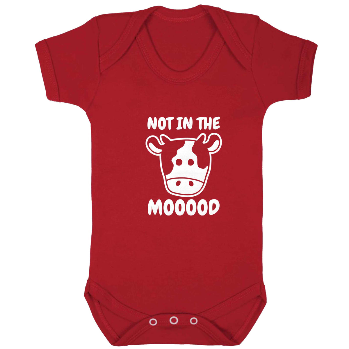 Not in the mood baby bodysuit red 18-24 months