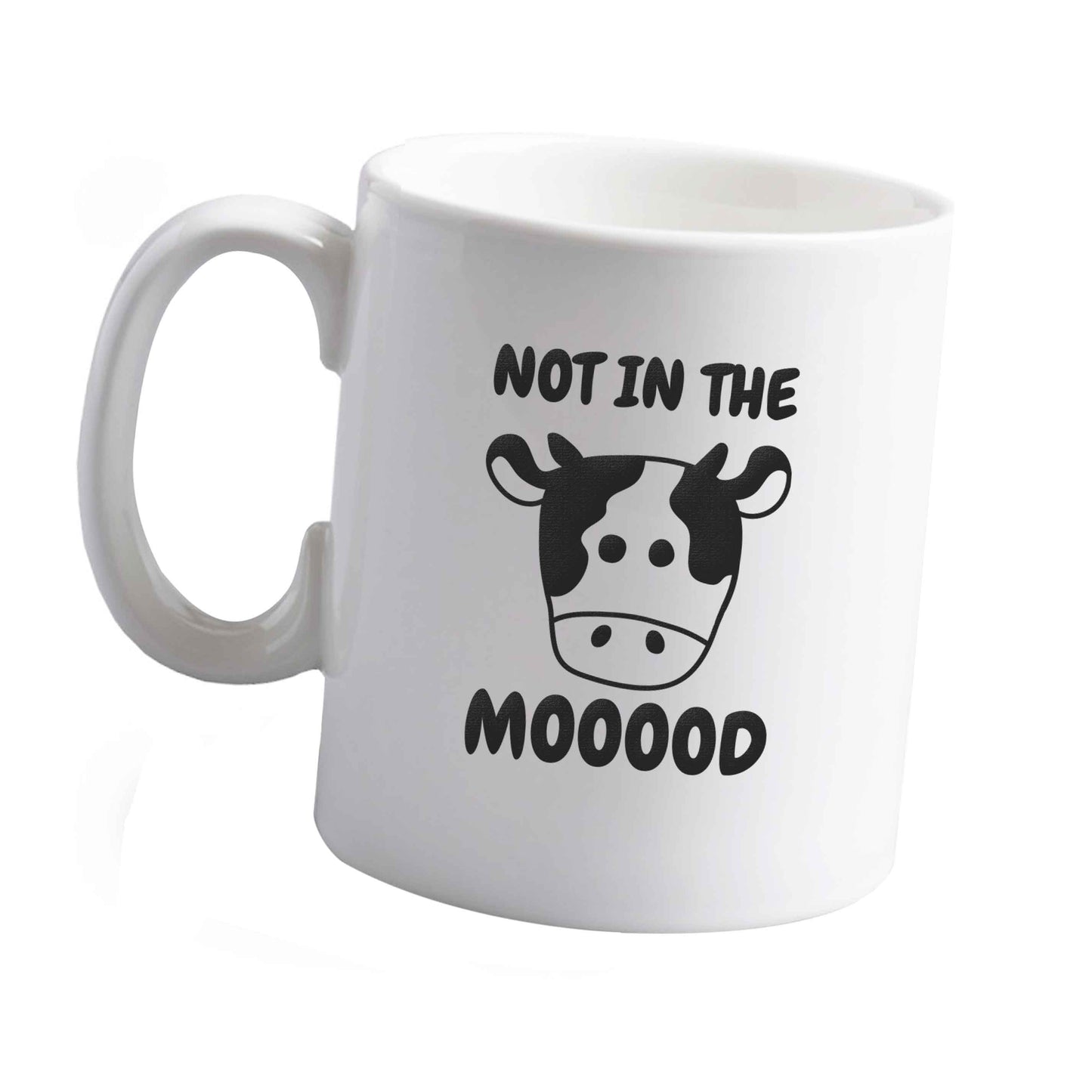 10 oz Not in the mood ceramic mug left sided