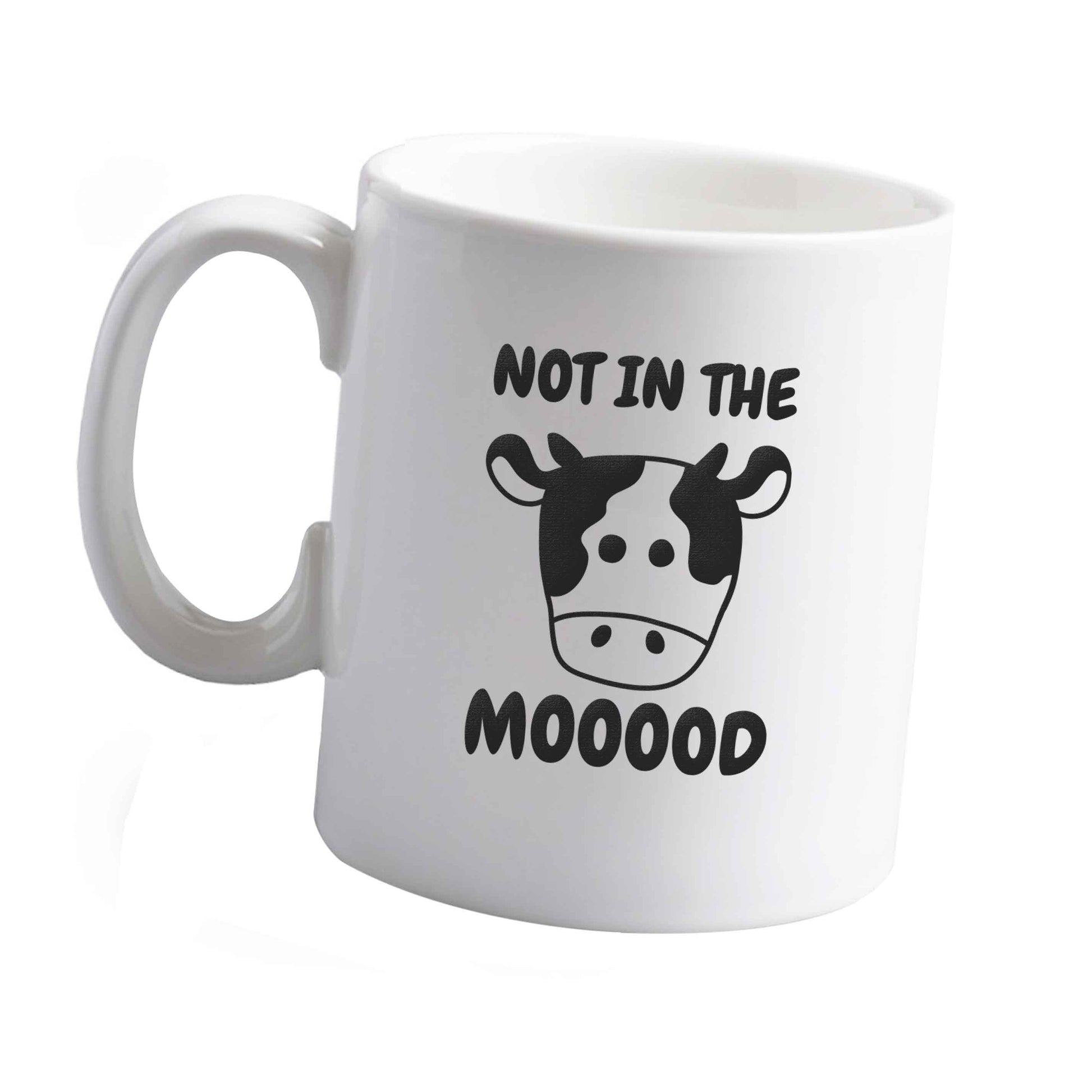 10 oz Not in the mood ceramic mug left sided