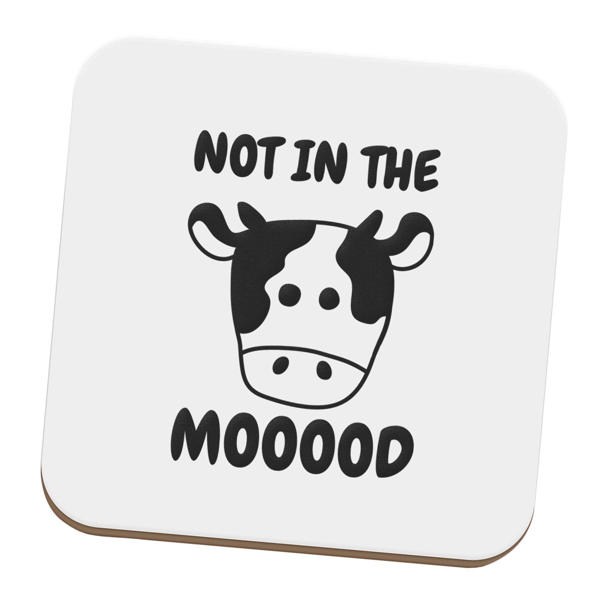 Not in the mood set of four coasters
