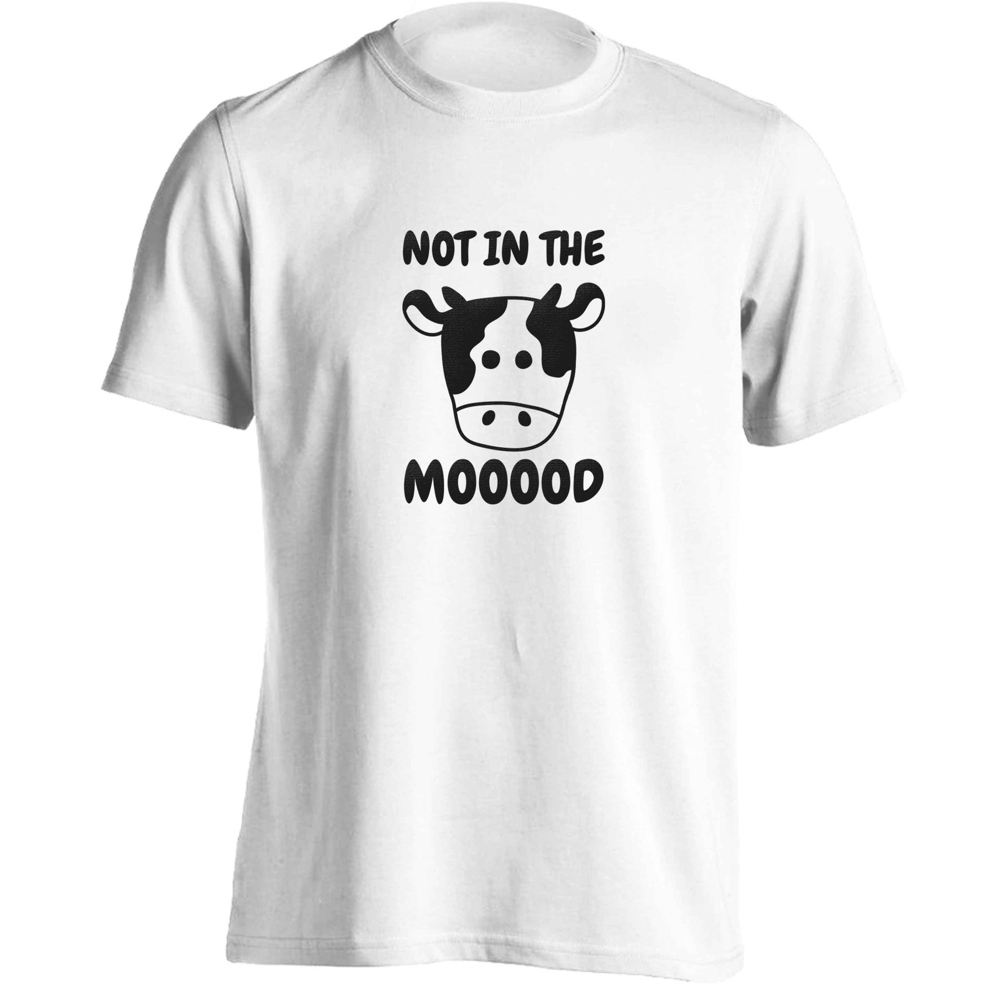 Not in the mood adults unisex white Tshirt 2XL