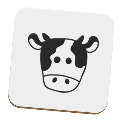 Cow illustration - pocket design set of four coasters